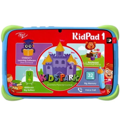 Tablette iTel KidPad1 Dual SIM  Ecran 7″ Mémoire 32 Go RAM 1 Go Caméra 2 Mpx