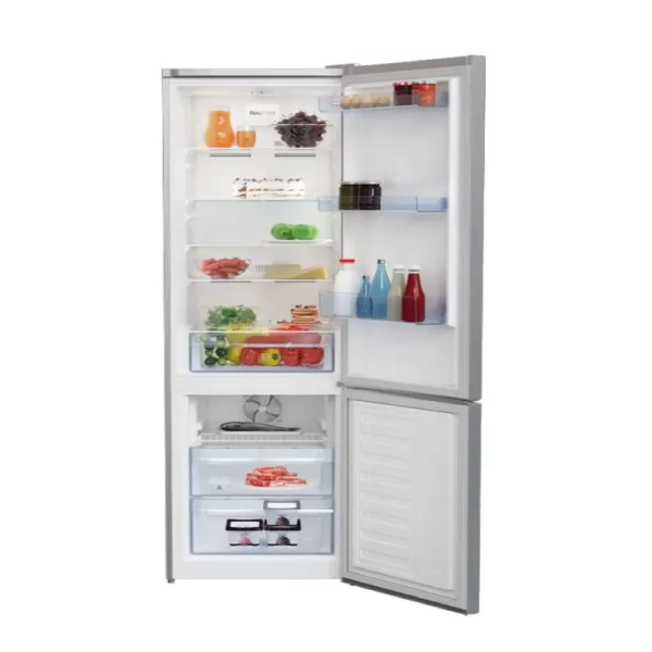 Réfrigérateur combiné 3 tiroirs no frost A+ noir beko BEKORCNA460B