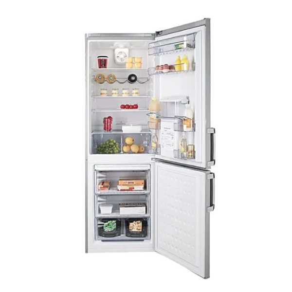 Réfrigérateur combiné BEKO CH140020 classe A+ 300 Litres Inox avec distributeur d’eau