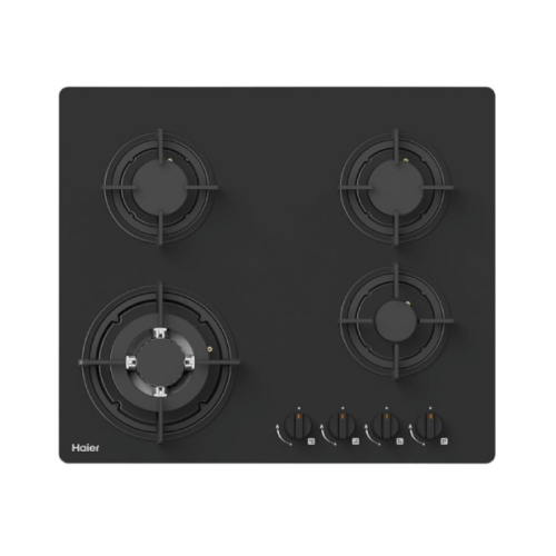 Plaque encastrable Haier 4 feux HOB 760B A Gaz 60X60 NOIR