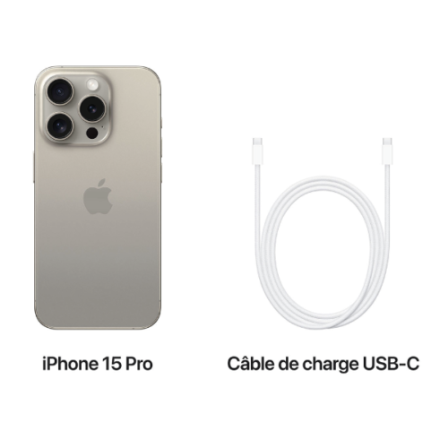 Apple iPhone 15 Pro Titane Naturel – Image 5