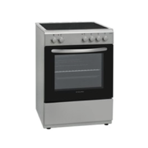 Cuisinière vitrocéramique + four électronique Enduro EC60TBX 4 feux 60 X 60 cm