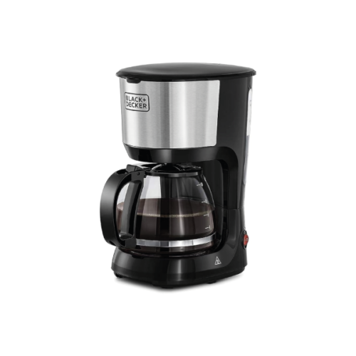 Cafetière 10 tasses DCM750S-B5 Black+Decker 750 W avec carafe en verre pour café filtre