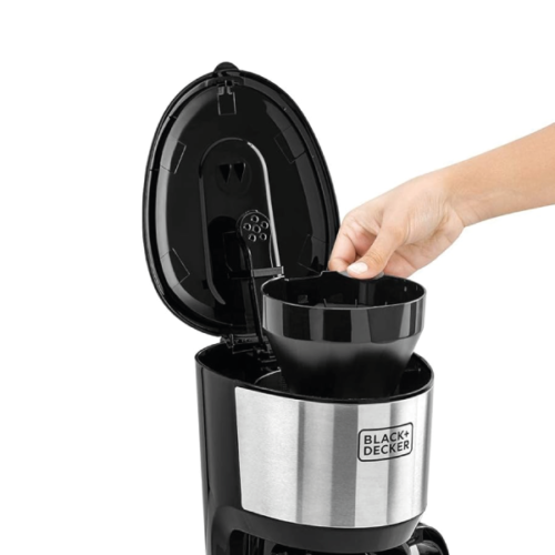 Cafetière 10 tasses DCM750S-B5 Black+Decker 750 W avec carafe en verre pour café filtre – Image 2