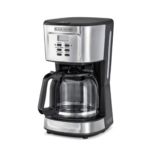 Cafetière programmable 24 heures Black+Decker DCM85 900W 12 tasses avec carafe en verre de 1,5 L – Image 2