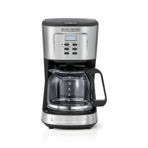Cafetière programmable 24 heures Black+Decker DCM85 900W 12 tasses avec carafe en verre de 1,5 L – Image 3