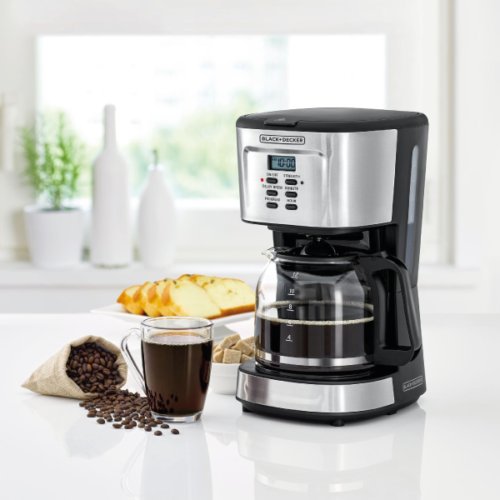 Cafetière programmable 24 heures Black+Decker DCM85 900W 12 tasses avec carafe en verre de 1,5 L – Image 4