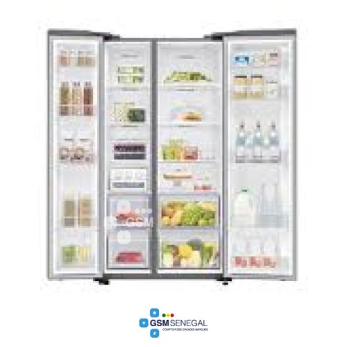 Réfrigérateur Side By Side SAMSUNG RS 62 silver 680 Litres – Image 2