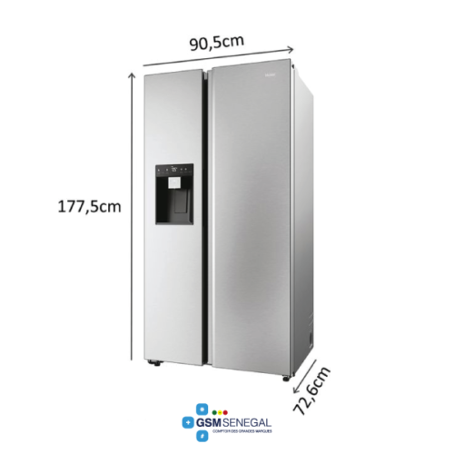 Réfrigérateur side by side Américain Haier HSW59F18EIMM 601 Litres – Image 3