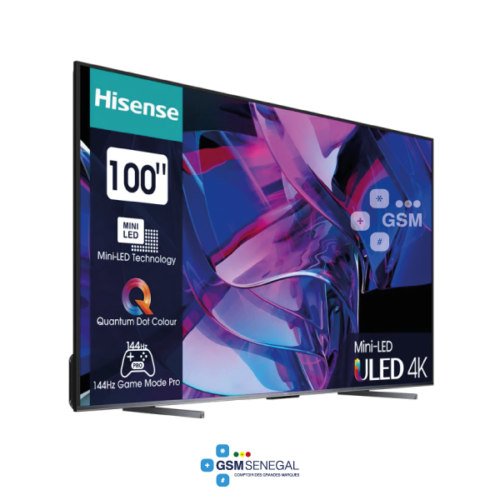Téléviseur SMART HISENSE  4K 100 pouces ULED Quantum Dot 100U7K
