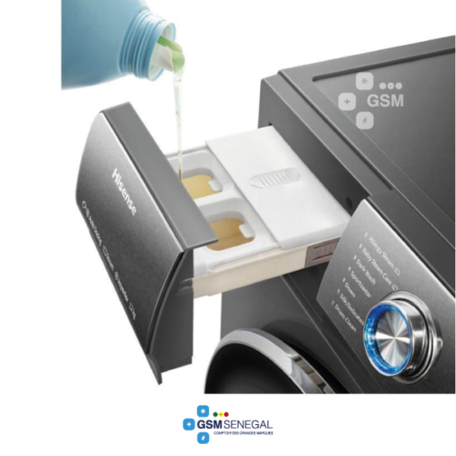 Machine à laver HISENSE WD5S1245BB FRONT LOAD CONNECT LIFE 12Kg SECHAGE 8Kg – Image 4
