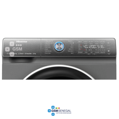 Machine à laver HISENSE WD5S1245BB FRONT LOAD CONNECT LIFE 12Kg SECHAGE 8Kg – Image 3