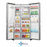 Réfrigérateur  Side By Side 4 Portes RS82WS4SB HISENSE 628 Litres Brut Avec Fontaine Inox Inverter Wifi