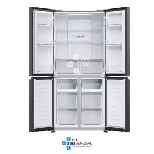 Réfrigérateur side by side HAIER HRF525MB 4 portes gris – Image 2