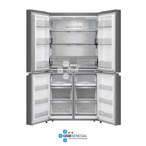 Réfrigérateur side by side HISENSE RC73WC4SW 4 portes 560 litres verre colore – Image 2