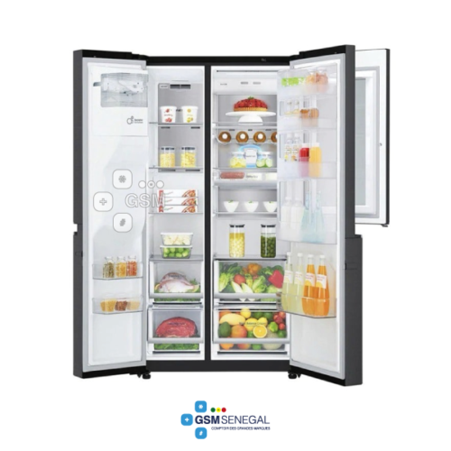 Réfrigérateur side by side LG GCX257CQVV Avec distributeur d'eau 674 Litres – Image 3