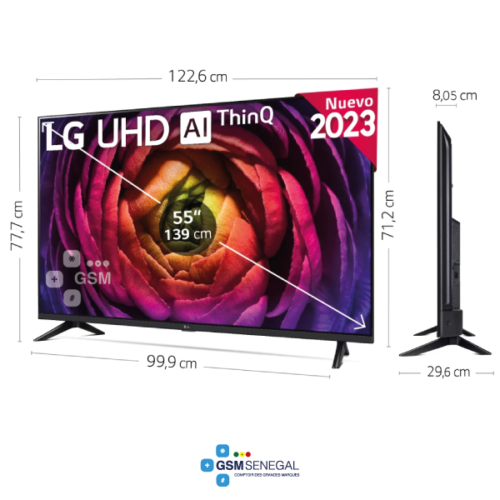 Téléviseur smart LG 55UR73006LA 55 pouces 4K – Image 2