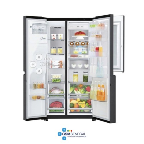 Réfrigérateur side by side LG GCX257CQVV Avec distributeur d'eau 674 Litres – Image 3