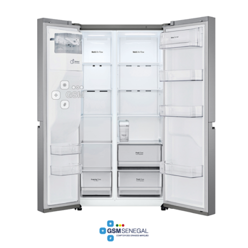 Réfrigérateur side by side LG GC-L257SLRL distributeur d’eau et glaçon intégré 694 Litres – Image 5
